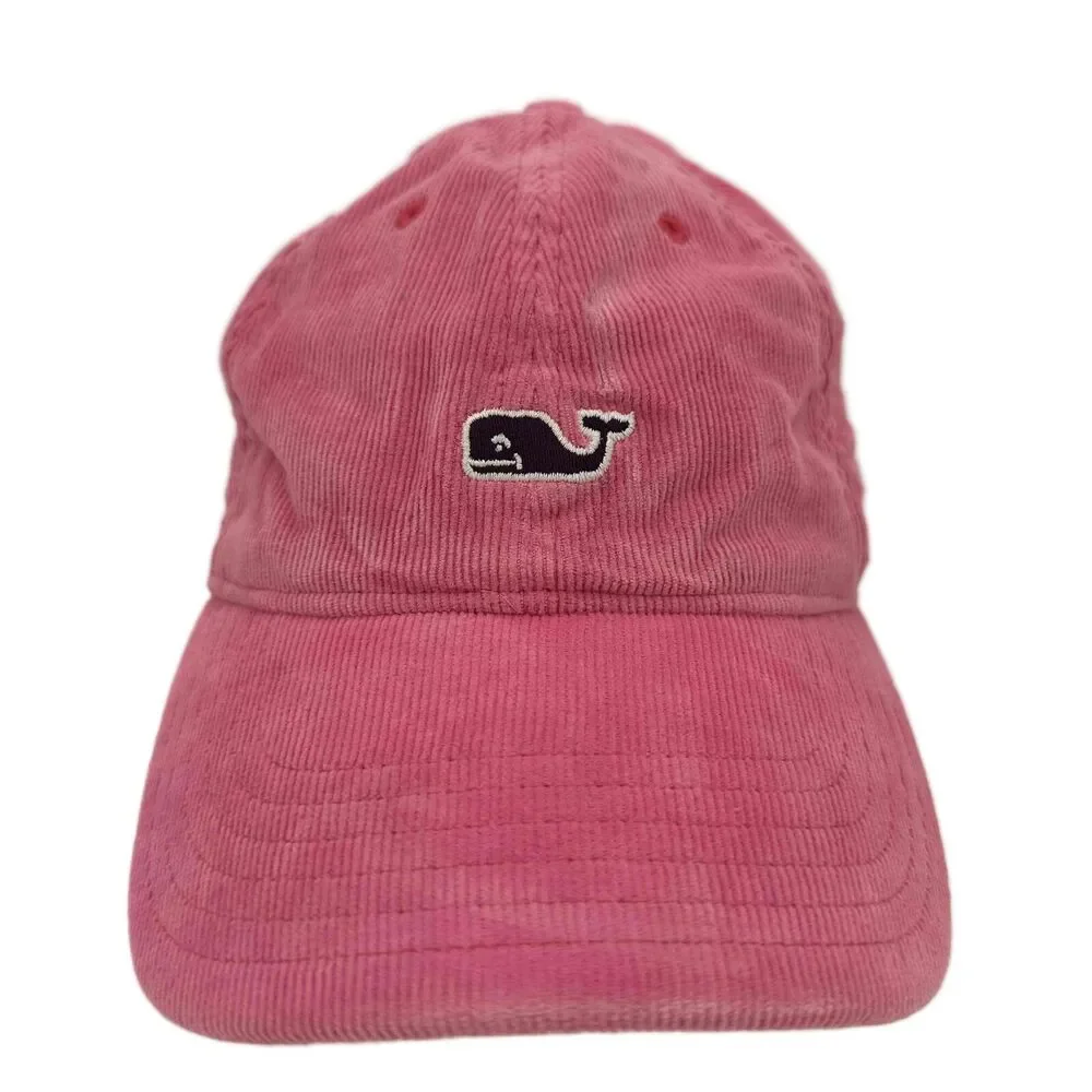 Vineyard Vines Pink Whale Logo Baseball Cap Unisex Size One Size